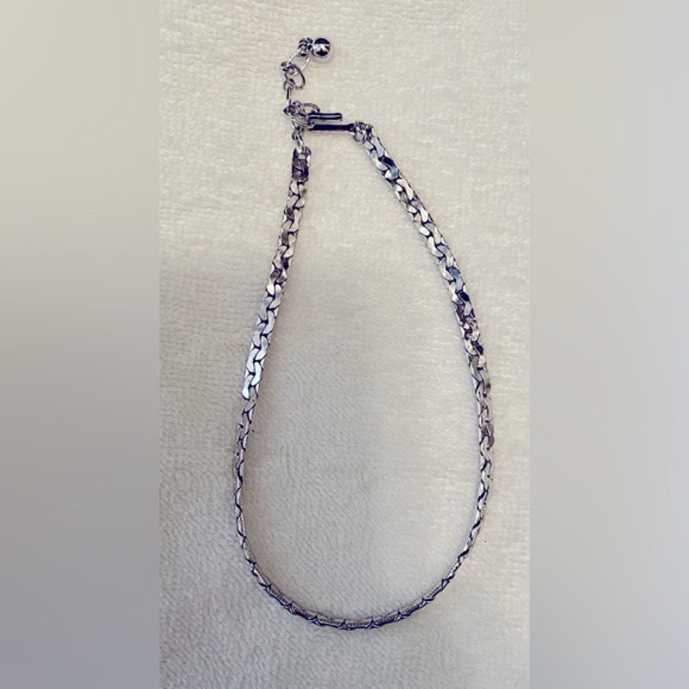 Necklace - silver tone